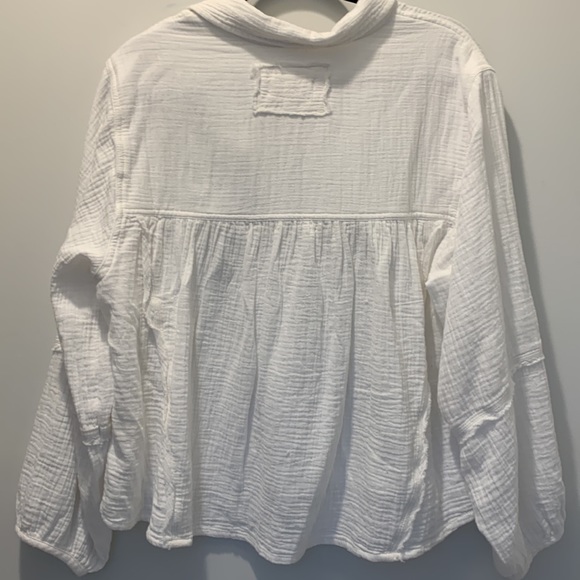 Free People We The Free Pullover Ivory White  size medium - Picture 7 of 10